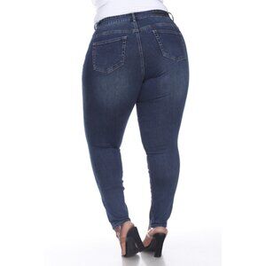 Dia & Co. Jeans - Plus Size 18 - Blue Denim (White Mark)